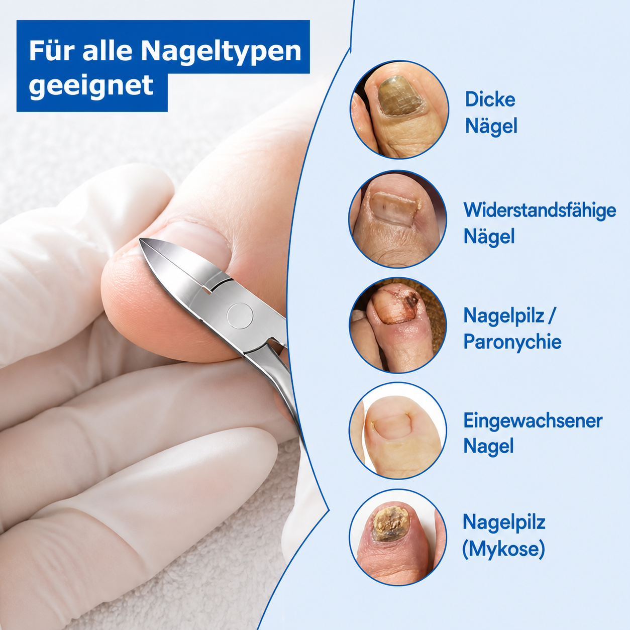 DoctorLux - Professioneller Nagelknipser für Pilzinfektionen