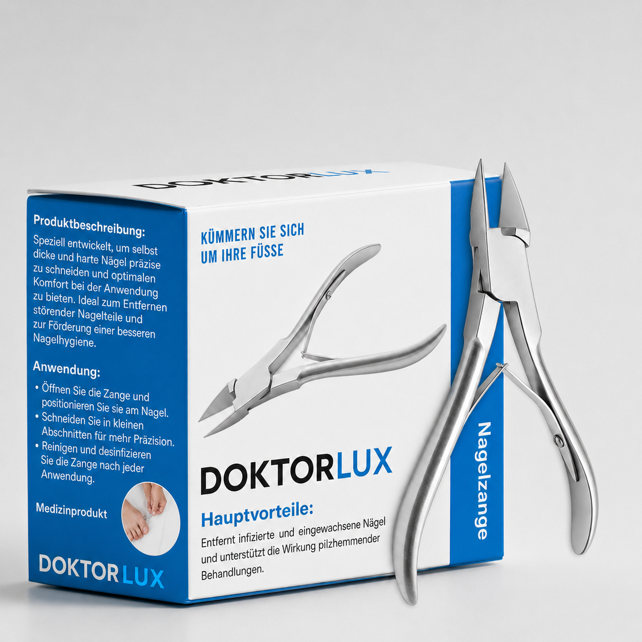 DoctorLux - Professioneller Nagelknipser für Pilzinfektionen